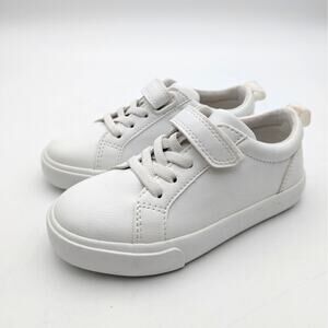 Next Standard Fit (F) Touch Fastening Trainers Shoes Kids' White Size US9 EU25.5